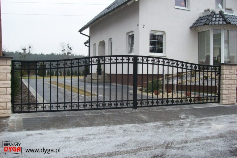 Brama wjazdowa - realizacja firmy Dyga
