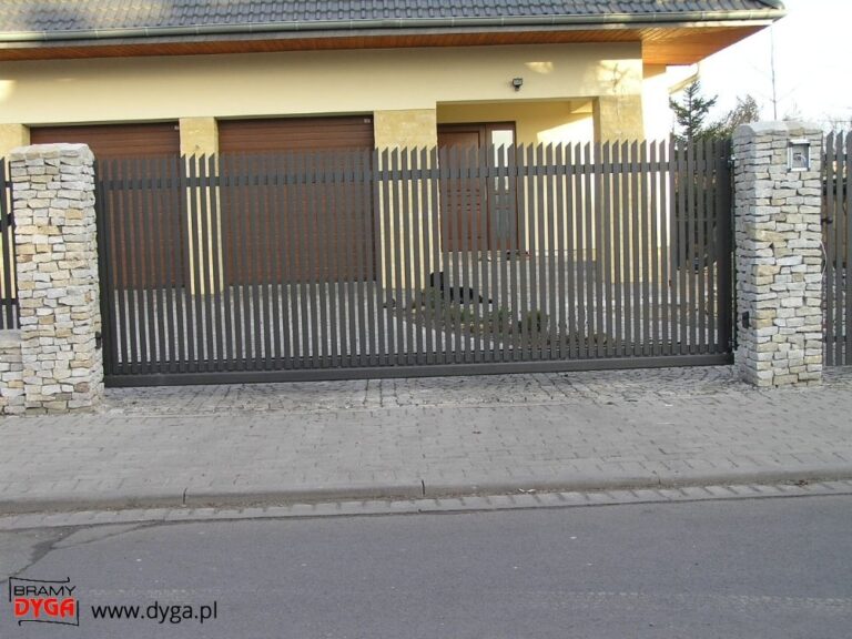 Brama wjazdowa - realizacja firmy Dyga